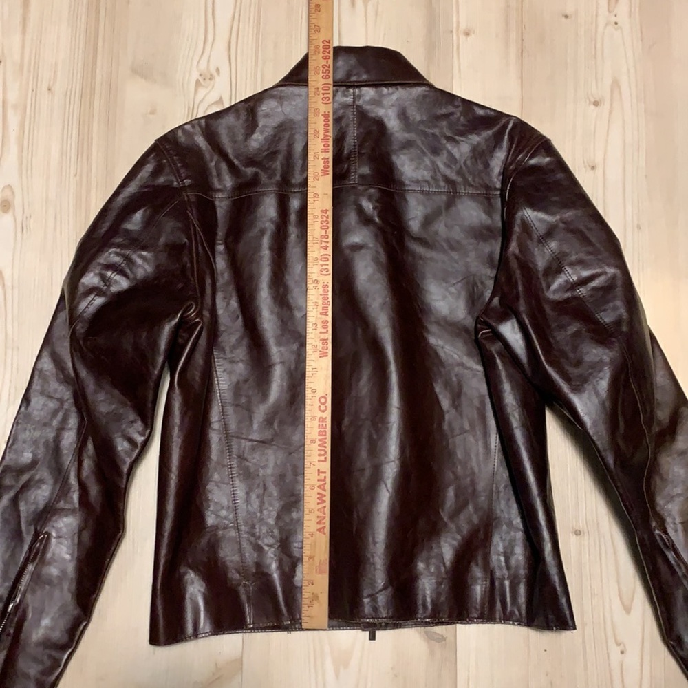 Armani Exchange Genuine Leather Jacket - Picture 7 of 11